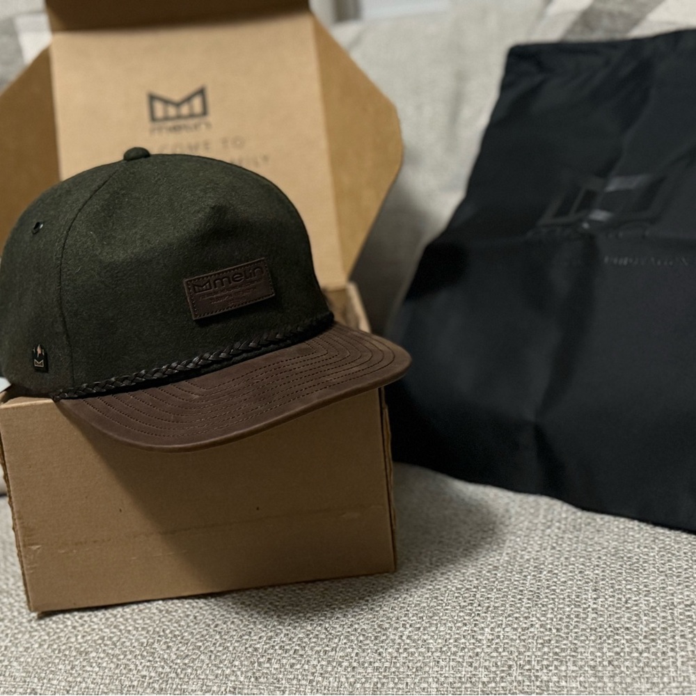 Melin Scout Thermal Coronado Hat – Moss/Green Brown Leather (NWT) - Small
